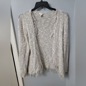 Chico's Beige Knit Sweater Size 3